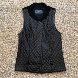 Tart collections vegan leather black vest